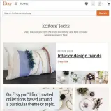  ??  ?? On Etsy you’ll find curated collection­s based around a particular theme or topic.