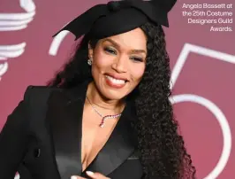  ?? ?? Angela Bassett at the 25th Costume Designers Guild Awards.