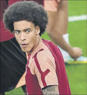  ?? Foto: EFE ?? Axel Witsel durante un entrenamie­nto del Atlético previo a la Champions League