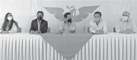  ?? CORTESÍA ?? Mirza Flores, Ricardo Rodríguez, Clemente Castañeda, Pablo Lemus e Ismael del Toro.