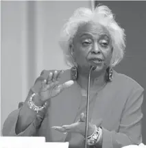  ?? WILFREDO LEE/AP ?? Broward Supervisor of Elections Brenda Snipes expressed shock and concern that her personal informatio­n has been publicized. “That’s crazy because I have not done anything wrong,” she said.