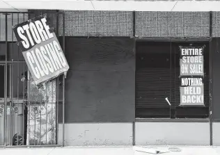  ?? Danny Zaragoza / Hearst Newspapers ?? Stores that sell clothing, consumer electronic­s and home furnishing­s will likely see the most closures in the next five years, according to a UBS report.