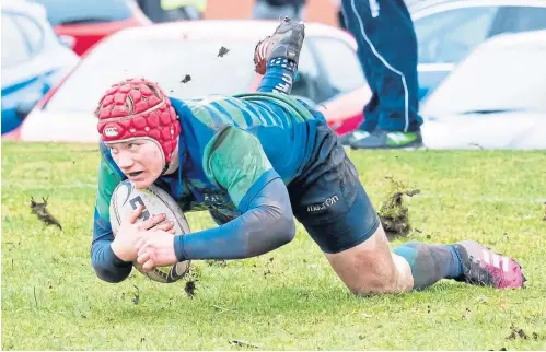  ??  ?? COMMITTED: Aberdeen Wanderers Rugby Football Club has almost 200 children and adults playing and training every week.