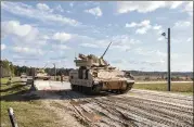  ?? CALAB FRANKLIN / U.S. ARMY VIA NYT ?? Three soldiers were killed and three others injured Saturday in a training accident involving a Bradley Infantry Fighting Vehicle at Fort Stewart.