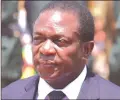  ??  ?? President Mnangagwa