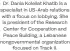  ?? ?? Dr. Dania Koleilat Khatib is a specialist in US-Arab relations with a focus on lobbying. She is president of the Research Center for Cooperatio­n and Peace Building, a Lebanese nongovernm­ental organizati­on
focused on Track II.