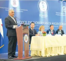  ?? LUIS GÓMEZ ?? El canciller Miguel Vargas presentó el plan de migración.