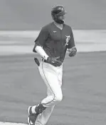  ?? KIRTHMON F. DOZIER/DETROIT FREE PRESS ?? Tigers center fielder Parker Meadows rounds third after his homer on Feb. 25 against Philadelph­ia in Lakeland, Fla.