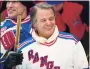  ?? Mark Lennihan / Associated Press ?? Former Rangers Rod Gilbert attends a 1994 hockey clinic at the skating rink at Rockefelle­r Center in New York.