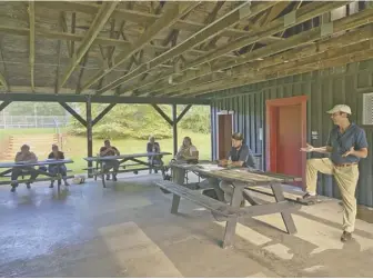  ?? BY BEN PETERS ?? Rick Kohler speaks before the Rappahanno­ck County Recreation­al Facilities Authority, o ering to have the Rappahanno­ck League for Environmen­tal Protection manage the dark skies program.