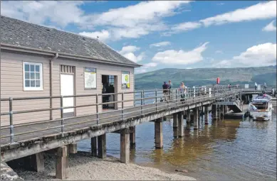  ??  ?? The shop on the pier at Luss has reopened and is also where to buy tickets for waterbus services.