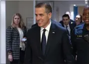  ?? ALEX BRANDON — THE ASSOCIATED PRESS ?? Hunter Biden departs after a closed door private deposition with House committees leading the President Biden impeachmen­t inquiry, on Capitol Hill on Feb. 28in Washington.