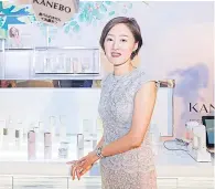  ??  ?? RIGHT Asami Takemoto, general manager of Kanebo Cosmetics (Thailand).