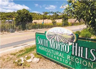  ?? PHIL DIEHL U-T PHOTOS ?? A proposed plan would increase houses to South Morro Hills on what is currently farmland.