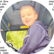  ?? ?? Malachi Subacz’s maternal cousin and uncle say the death of the 5-year-old death cannot be in vain, following a review of care he received before his death in Starship Hospital in November last year.