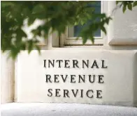  ?? ?? A sign is seen outside the Internal Revenue Service building on May 4, 2021, in Washington. (AP photo/patrick Semansky, File)