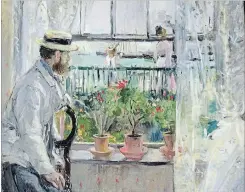 ?? THE ASSOCIATED PRESS ?? Berthe Morisot, "Eugene Manet on the Isle of Wight,” 1875, oil on canvas