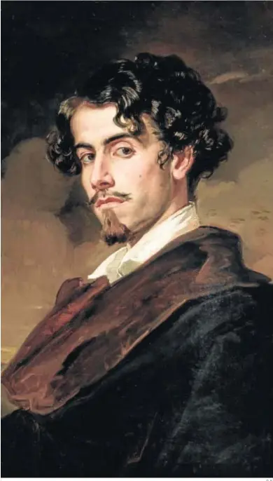  ?? D. S. ?? Gustavo Adolfo Bécquer (1836-1870), en el célebre retrato obra de su hermano Valeriano.