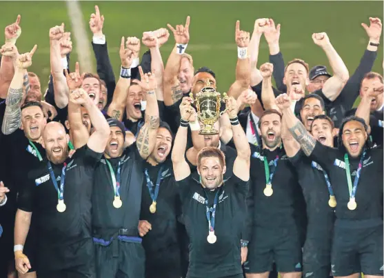  ??  ?? Is the gap between the Northern and Southern Hemisphere­s actually a gap between the All Blacks and everyone else?