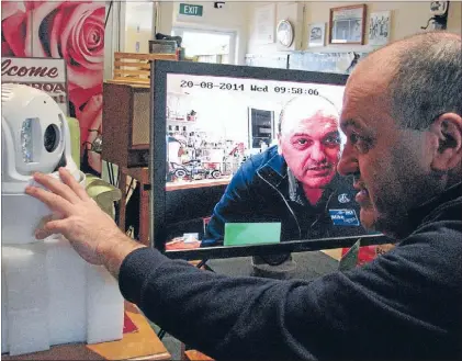  ??  ?? Testing: Tokoroa’s TACS manager Mike Hutcheson tests out the latest CCTV camera.