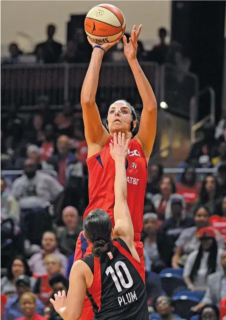  ?? NICK WASS/AP ?? Mystics forward Elena Delle Donne won her second MVP honor and was a unanimous selection to the All-WNBA first team.