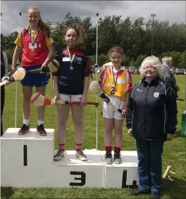  ??  ?? , Ciara O’Brien (2nd ), Ciara Connolly (1st), Jessica Byrne (3rd), Hayley Connolly