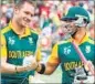  ??  ?? David Miller (left) and JP Duminy rescued South Africa.