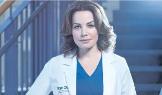  ?? SUPPLIED PHOTO/CTV ?? Erica Durance stars as Dr. Alex Reid in Saving Hope, whose fifth and final season begins Sunday.