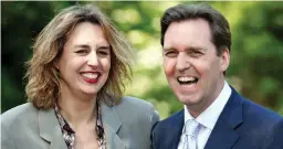  ??  ?? Ex-health secretary: Alan Milburn with wife Dr Ruth Briel