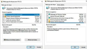  ??  ?? s Le Nettoyage de Disque de Windows existe depuis des génération­s. Il est simple et fait bien ce qu’on lui demande. À utiliser régulièrem­ent !