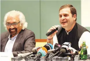  ?? Kamal Kassim / The Gulf Today ?? Rahul Gandhi looks forward to the age-old relationsh­ip of mutual benefits, of tolerance, of love and affection shared between UAE and India.