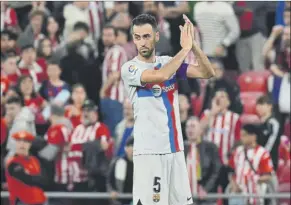  ?? Foto: LAPRESSE ?? Busquets deberá ahora responder al club, aunque no será esta semana