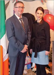  ??  ?? School principal John Murphy with organiser Monika Uí Annaidh.