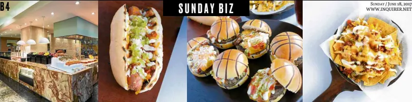  ??  ?? Basketball-themed Father's Day treats at Marriot Hotel