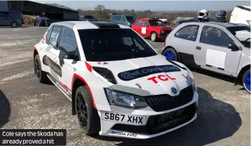  ?? Photos: JMS Photograph­ic.Tom Banks, 5 Nations ?? Cole says the Skoda has already proved a hit