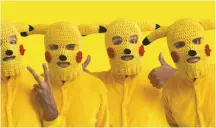  ?? Courtesy of Dat Ruoy ?? Members of Cut Lon pose in Pikachu costumes.