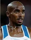 ??  ?? Farah: tested regularly in African training