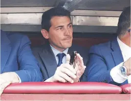  ?? ?? Iker Casillas mostró su apoyo a José María Manzanares