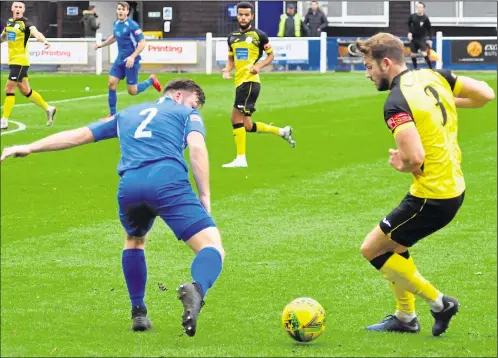  ?? Picture: Randolph File (42901228) ?? Herne Bay in Isthmian League action against Chichester earlier this season