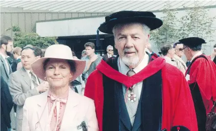  ??  ?? The late Letha and Stuart Keate are shown this family photo.