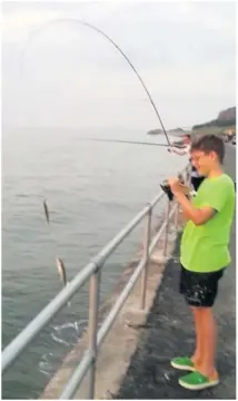  ??  ?? ● High summer, depth of winter or anything in between – there’s always something out there for the sea angler (pictured above: fishing off Colwyn seafront)