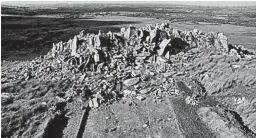  ?? UNIVERSITY COLLEGE LONDON ?? Archaeolog­ists traced the inner rocks at Stonehenge to bluestone quarries Carn Goedog and Craig Rhos-y-felin in Wales. The findings were published in the journal Antiquity.