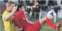  ??  ?? Seaham Red Star (red/white) take on Sunderland RCA last month