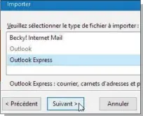 ??  ?? Thunderbir­d n’est pas réfractair­e aux mails issus d’Outlook Express.