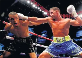  ??  ?? Billy Joe Saunders has a fight with Gennady Golovkin in his sights