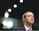  ?? Tom Brenner / New York Times ?? Facebook CEO Mark Zuckerberg’s blog post outlined the many steps the Menlo Park company has taken to fight election interferen­ce.