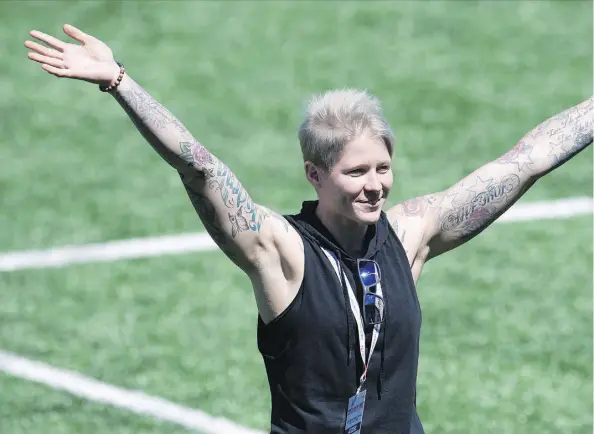  ?? THE CANADIAN PRESS ?? Retired Canadian women’s rugby star Jen Kish will be inducted into the Edmonton Sports Hall of Fame next week.