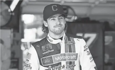  ?? MIKE DINOVO/USA TODAY SPORTS ?? Some of NASCAR’s marketing promotions are focusing on younger drivers such as Ryan Blaney.