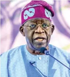  ??  ?? Asiwaju Ahmed Bola Tinubu