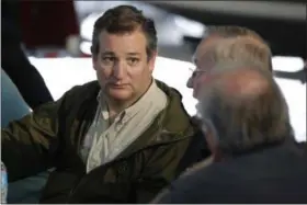  ?? EVAN VUCCI — ASSOCIATED PRESS ?? Sen. Ted Cruz, R-Texas in Corpus Christi, Texas, Tuesday, Aug. 29, 2017. The Republican­s of New York and New Jersey are pledging unconditio­nal support for those devastated by Hurricane Harvey in Texas. But their resentment lingers. As historic floods...